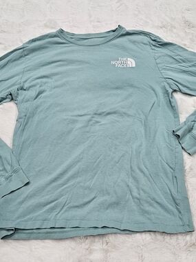 The North Face Men’s Long Sleeve Crew Tee - Seafoam Green
